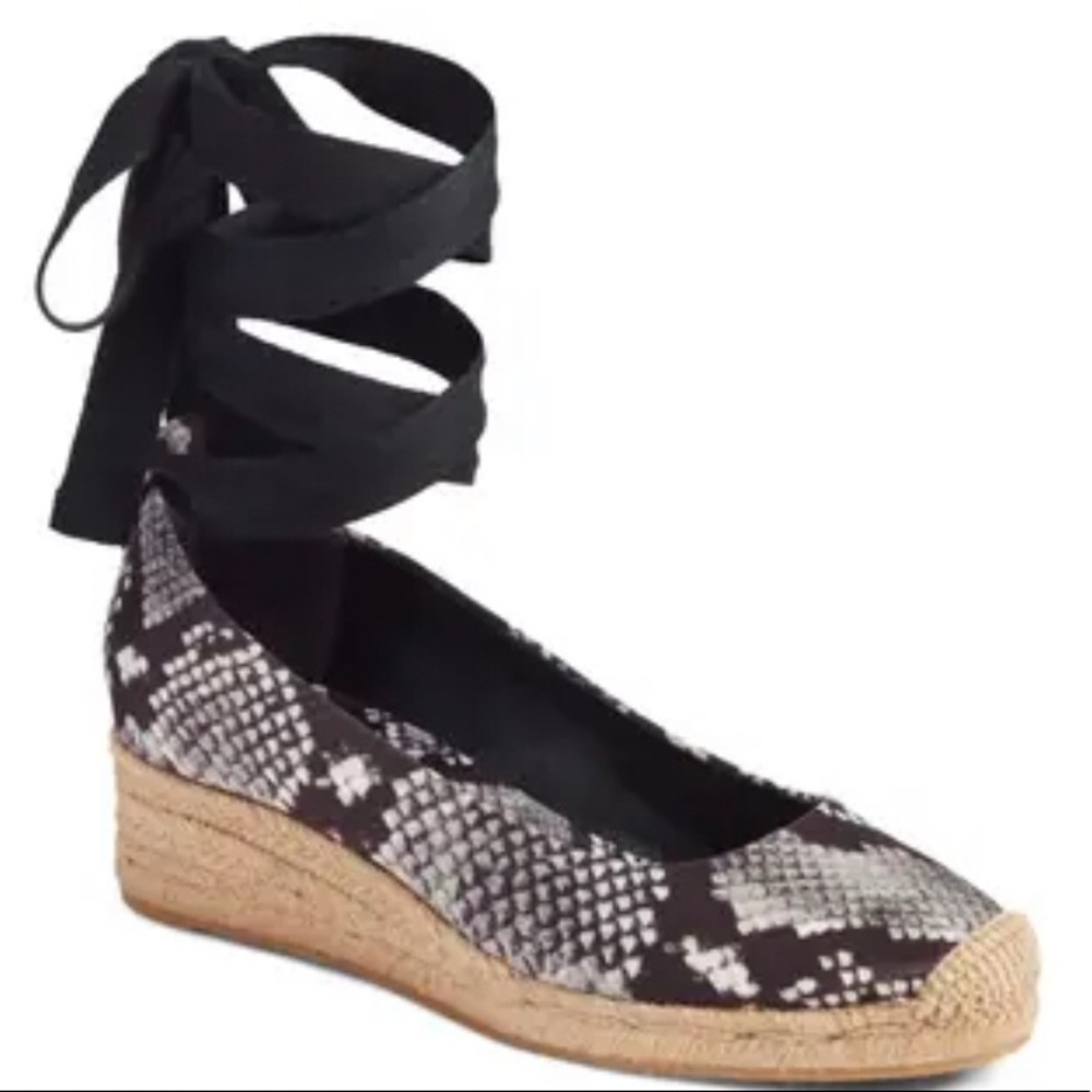Tory Burch Heather Ankle Wrap Espadrille Wedge